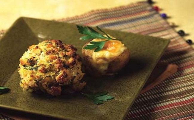 Pollo empanizado al horno